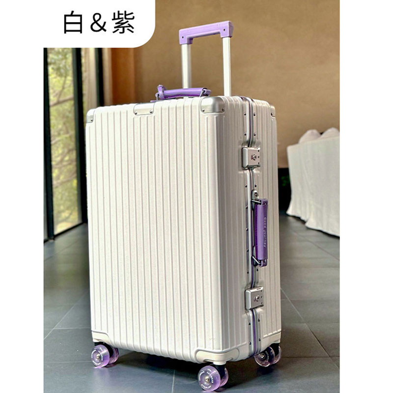 稻草人全铝镁合金拉杆箱静音万向轮拉杆箱828