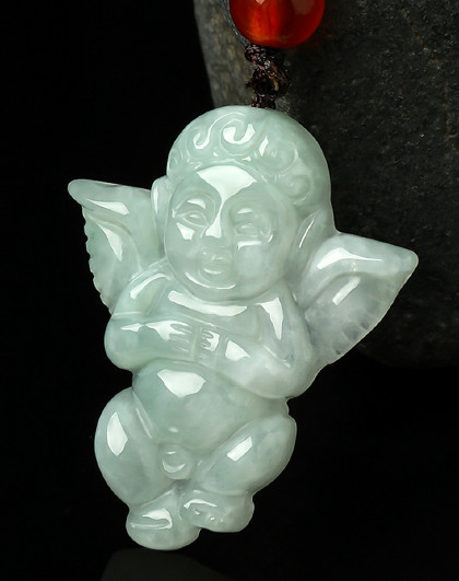 【品牌福利价】糯种天使宝宝天然A货翡翠吊坠/玉吊坠