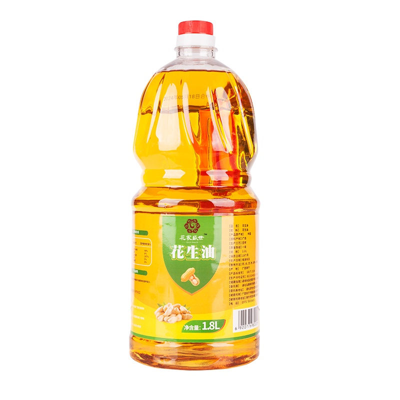 花家盛世  一级花生油1.8L优质原料浓香小瓶装