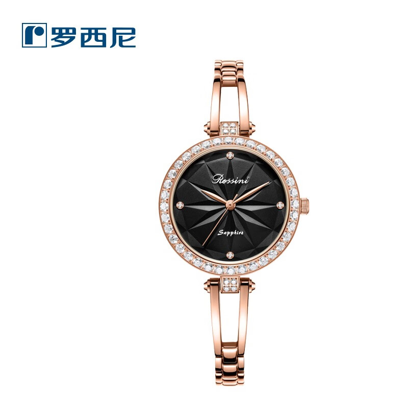 罗西尼（ROSSINI） 手表国表 启迪系列超薄时尚手镯款石英钢带女表 5988G04C