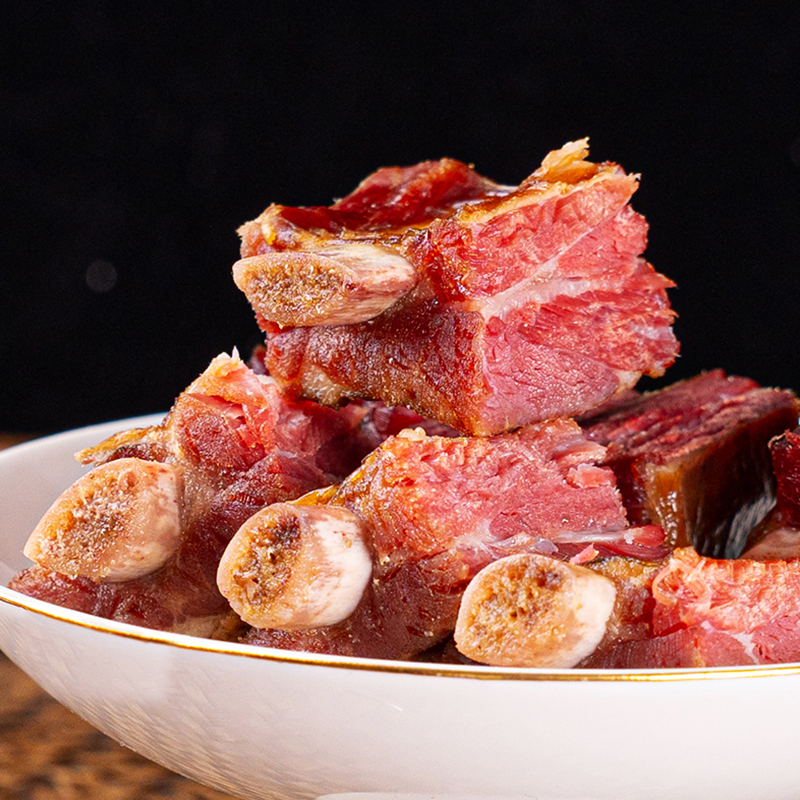 九月穰恩施特产农家土猪腊肉柴火炕仔排骨土家腊排骨500g