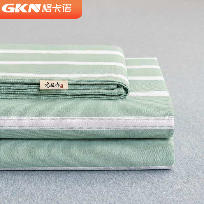 格卡诺纯棉老粗布凉席三件套