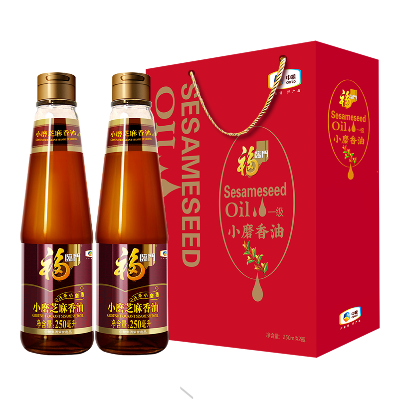 中粮福临门小磨香油礼盒250ml*2