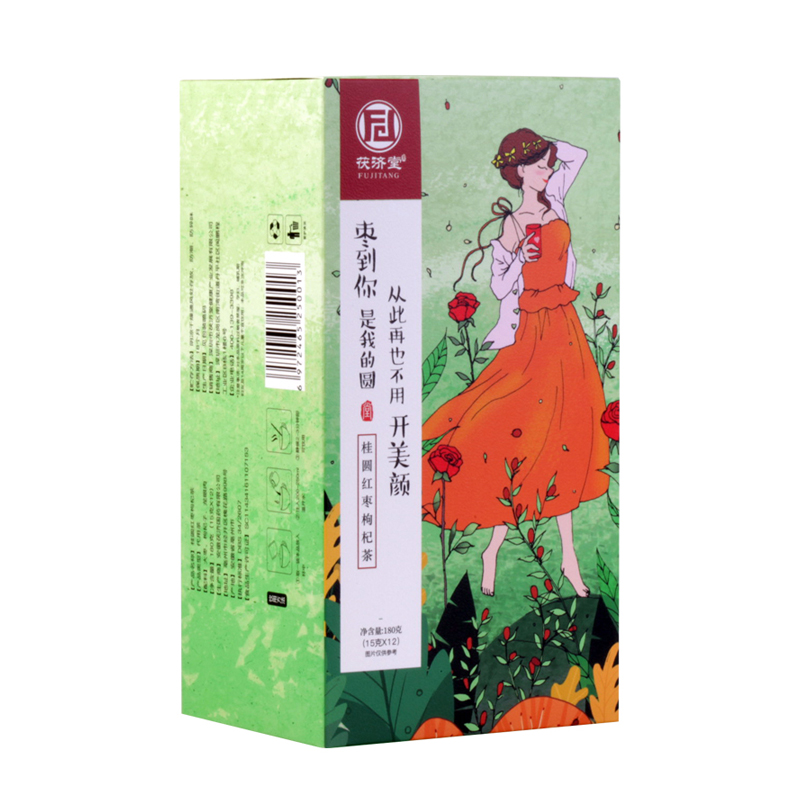 茯济堂桂圆红枣枸杞玫瑰茶180g