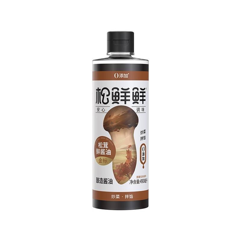 松鲜鲜 金标松茸鲜酱油490mL*2瓶