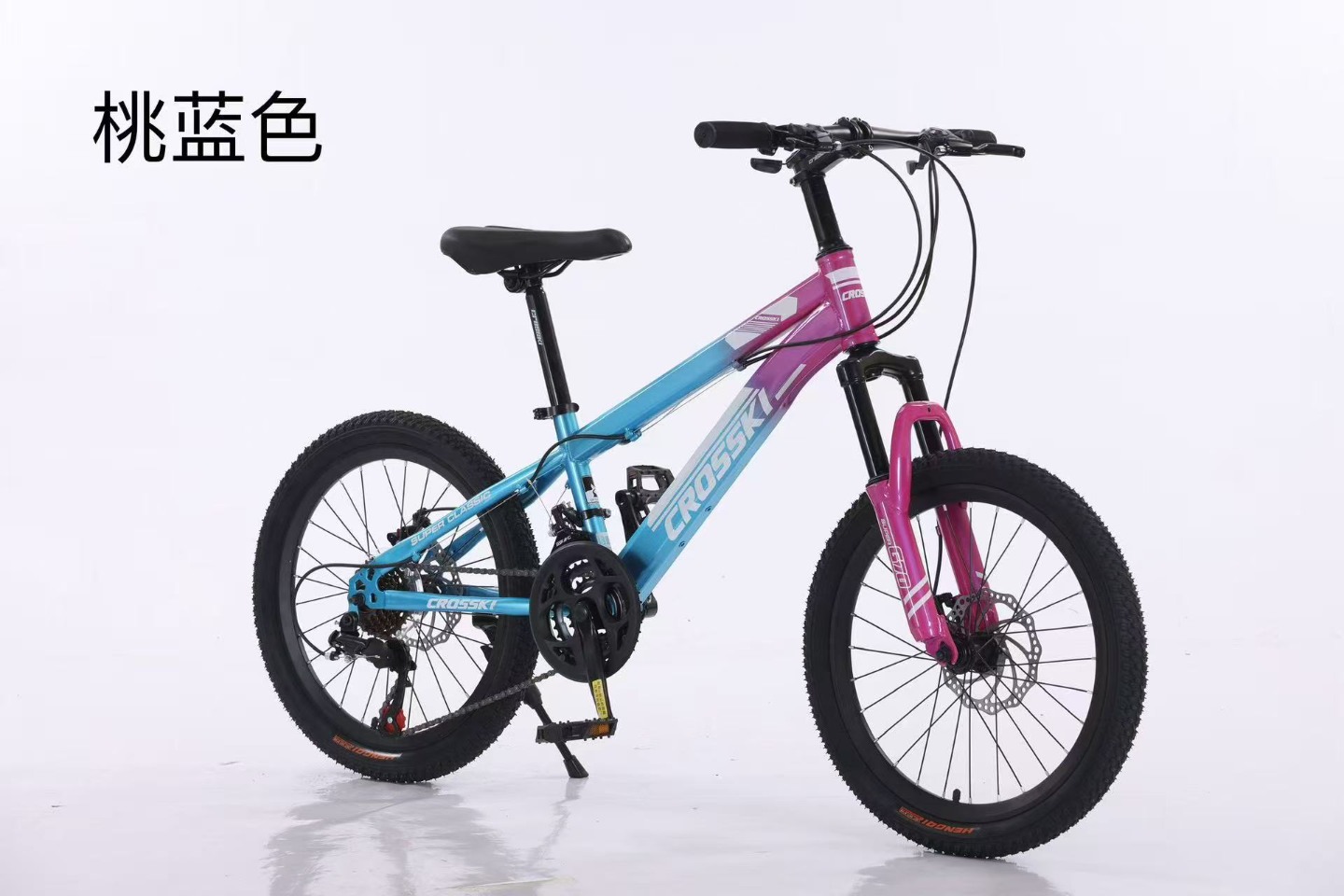 山地自行车女款变速青少年公路校园减震单车20寸学生