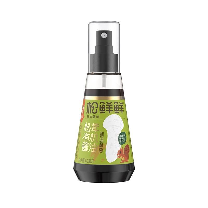 松鲜鲜松茸有机酱油100ml*2瓶 （减钠不减鲜，有机更安心）