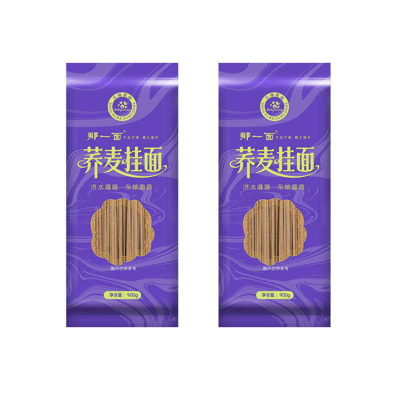 那一面 面条荞麦面 挂面杂粮面条汤面拌面900g*2袋
