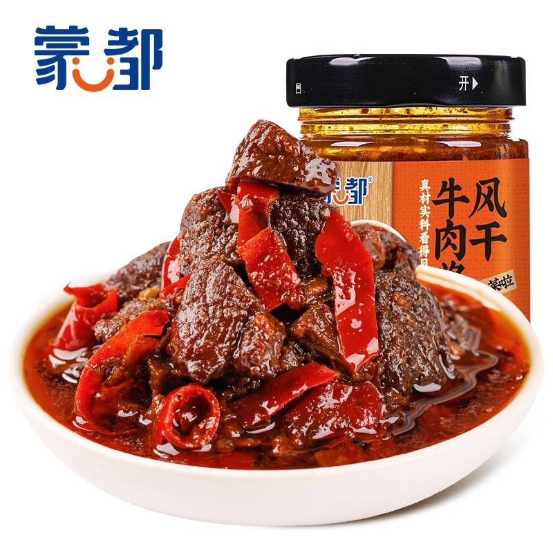 蒙都风干牛肉酱香辣味 180g/瓶