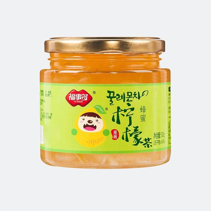 福事多 【沥干物≥40%】蜂蜜柠檬茶500g/瓶