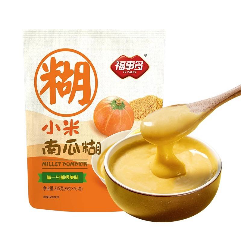 福事多小米南瓜糊315g早餐冲饮胃食品代餐粉饱腹即食冲泡饮品