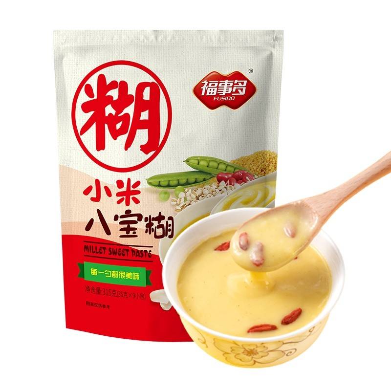 福事多 小米八宝糊315g营养即食早餐粥代餐粉冲饮小袋