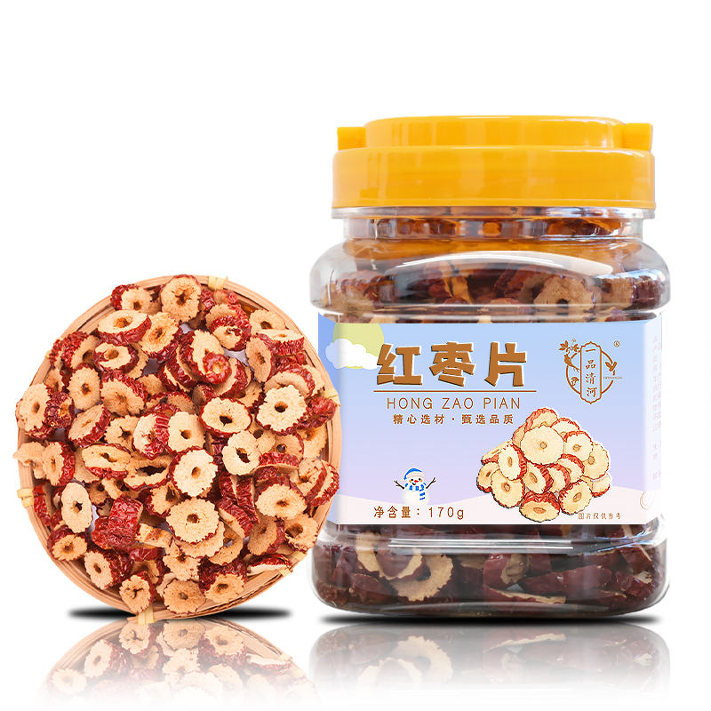一品清河 红枣片170g多巴胺罐装