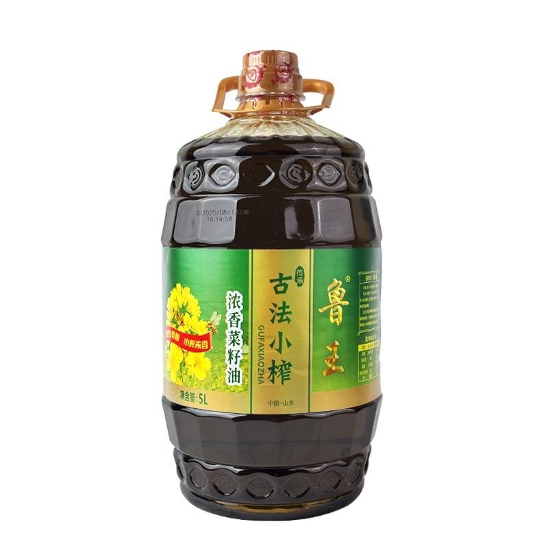 鲁王古法小榨浓香菜籽油5L