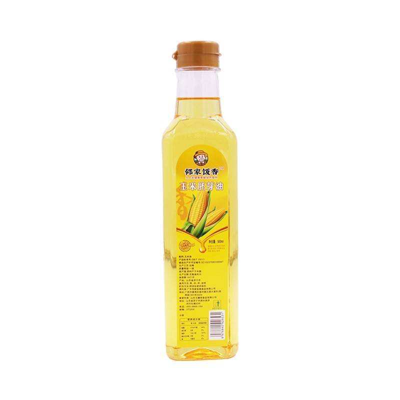 邻家饭香 非转基因 物理压榨一级玉米胚芽油 500ml/瓶 LJFX34