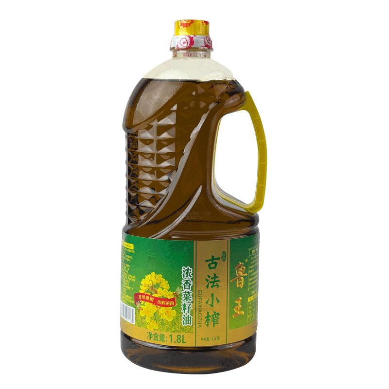 鲁王古法小榨浓香菜籽油1.8L