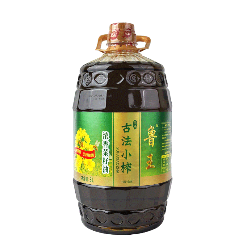 鲁王古法小榨浓香菜籽油5L