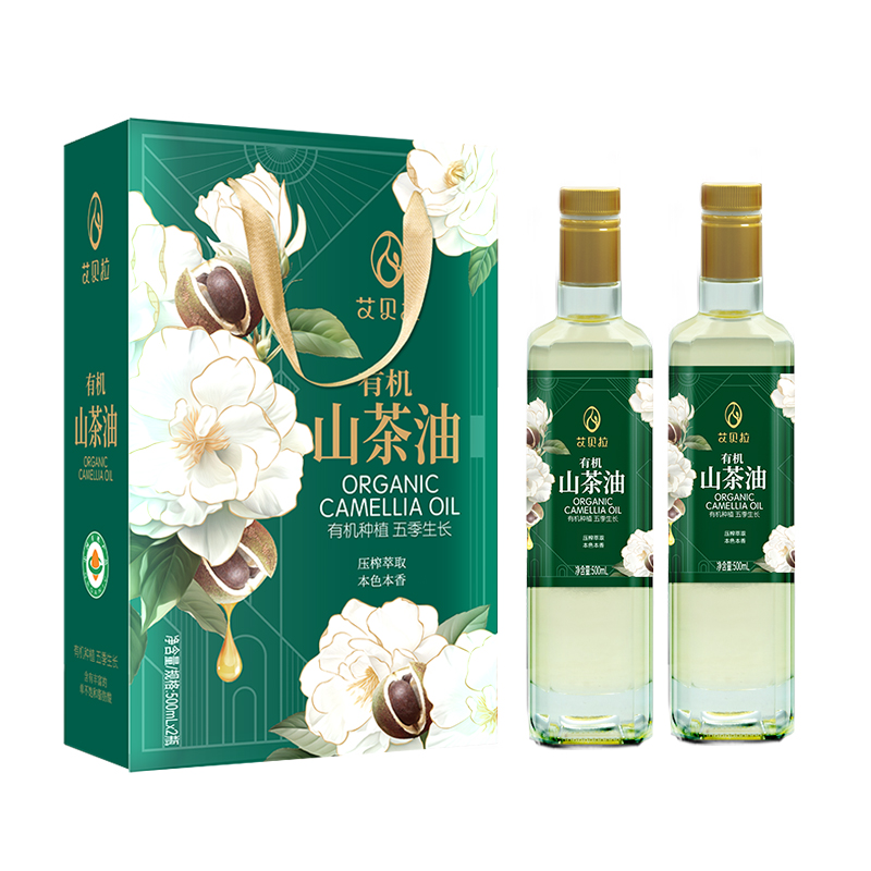艾贝拉有机山茶油礼盒500ml*2