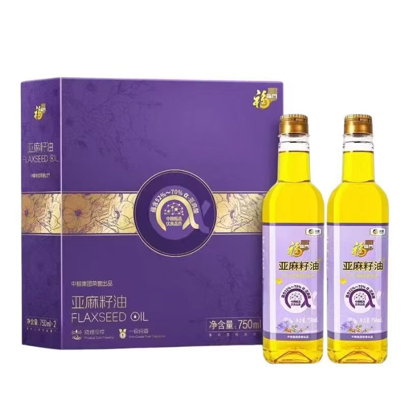 福临门亚麻籽油礼盒750mL*2