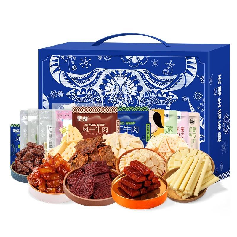 蒙都内蒙古元气粮蓝银礼盒1400g