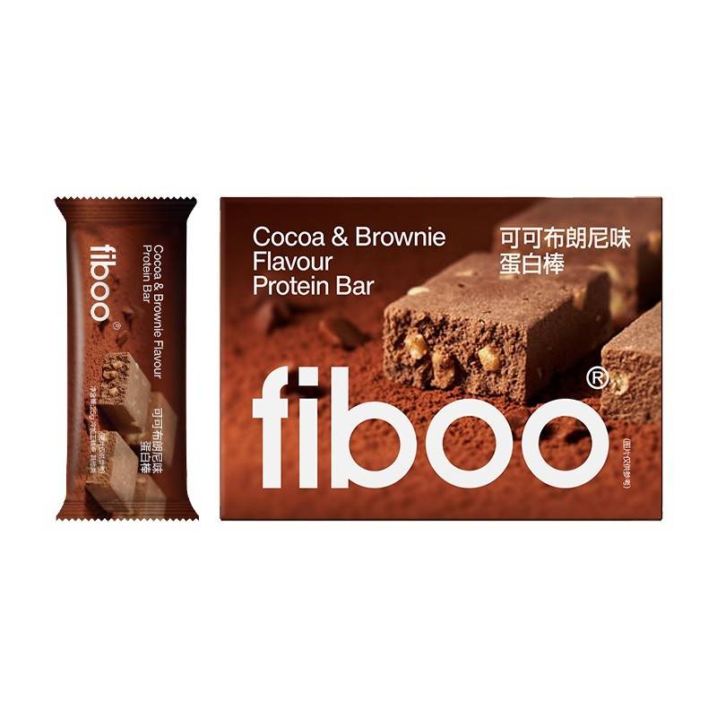 fiboo植物蛋白棒25g*6支（可可布朗尼味）