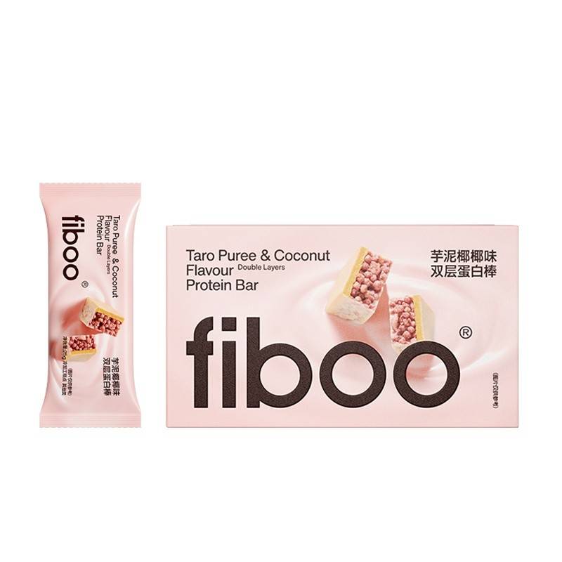 FIBOO双层蛋白棒25g*3支（芋泥椰椰味）