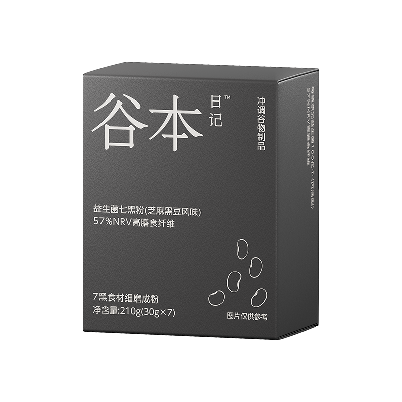 谷本日记益生菌七黑粉30g*7支（芝麻黑豆风味）天益