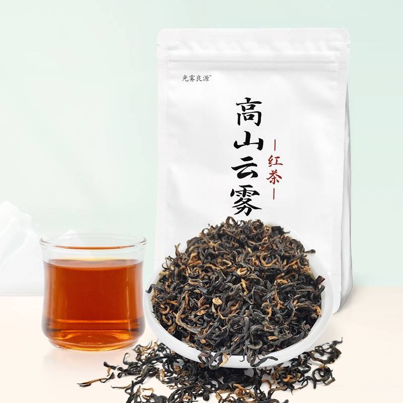 光雾良源高山云雾绿茶 四川茶叶茗茶川茶 红茶50g/袋