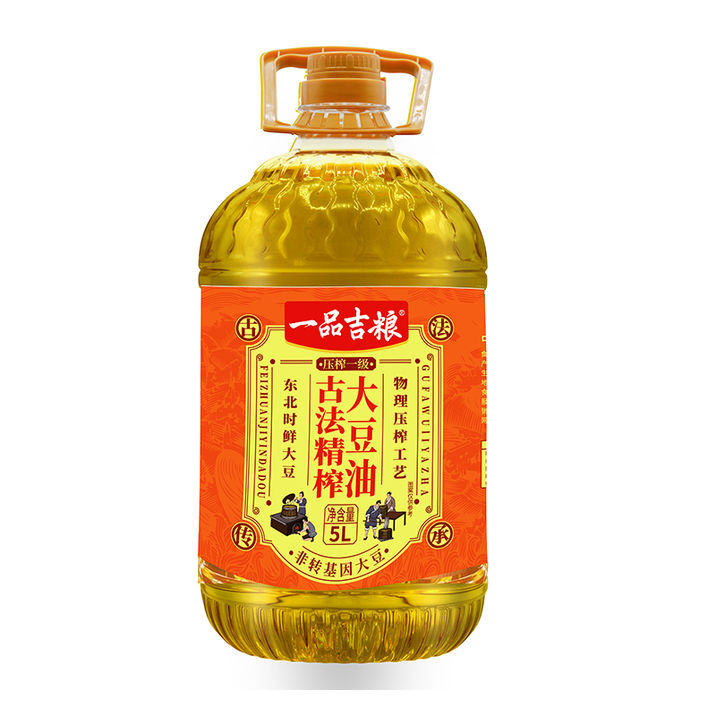 一品吉粮 古法一级大豆油 5L