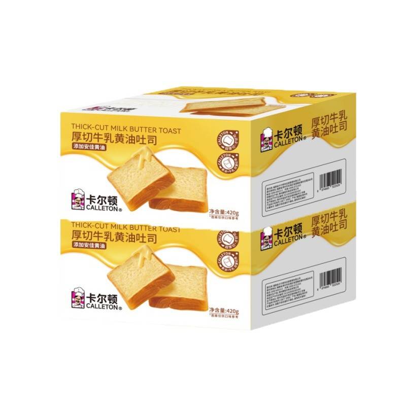 卡尔顿厚切牛乳黄油吐司420g*2