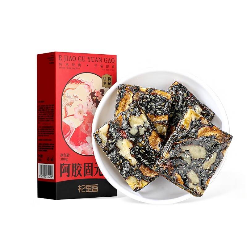 杞里香 红枣枸杞阿胶固元糕盒装300g018001