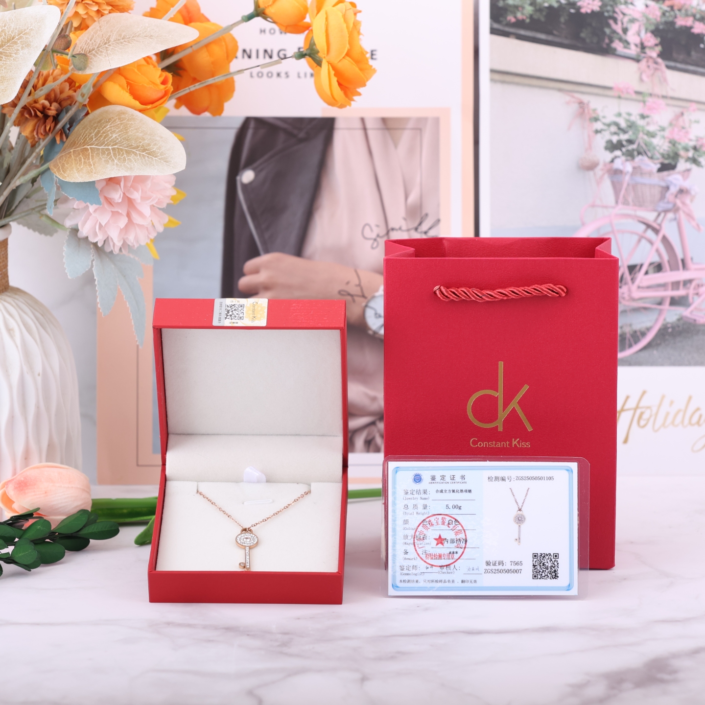 CK新品首饰系列项链《星钥流光》南非钻石银河系派来的浪漫信使