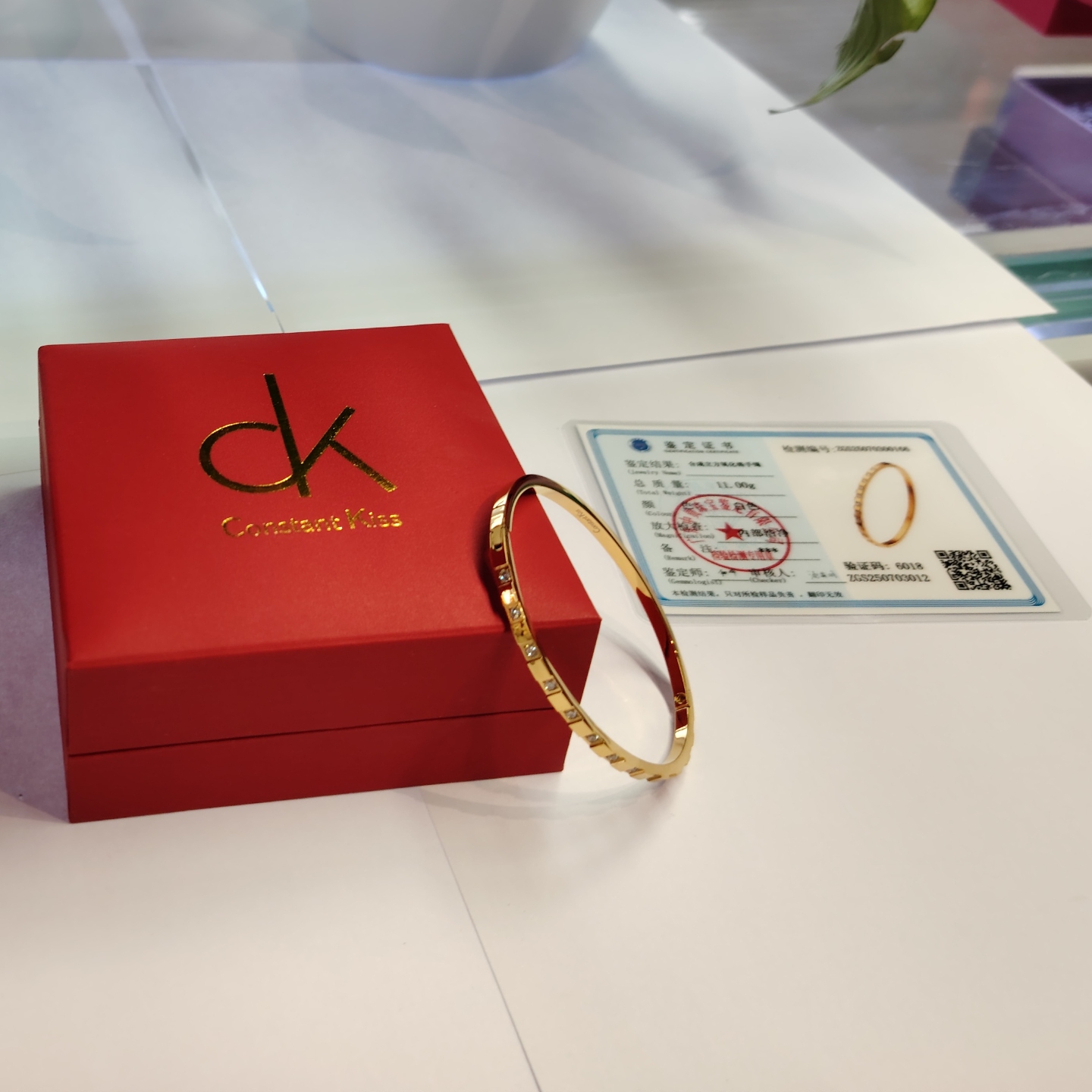 CK新品首饰系列手镯《金钻流光》南非钻石轻奢夏夜温柔遐想
