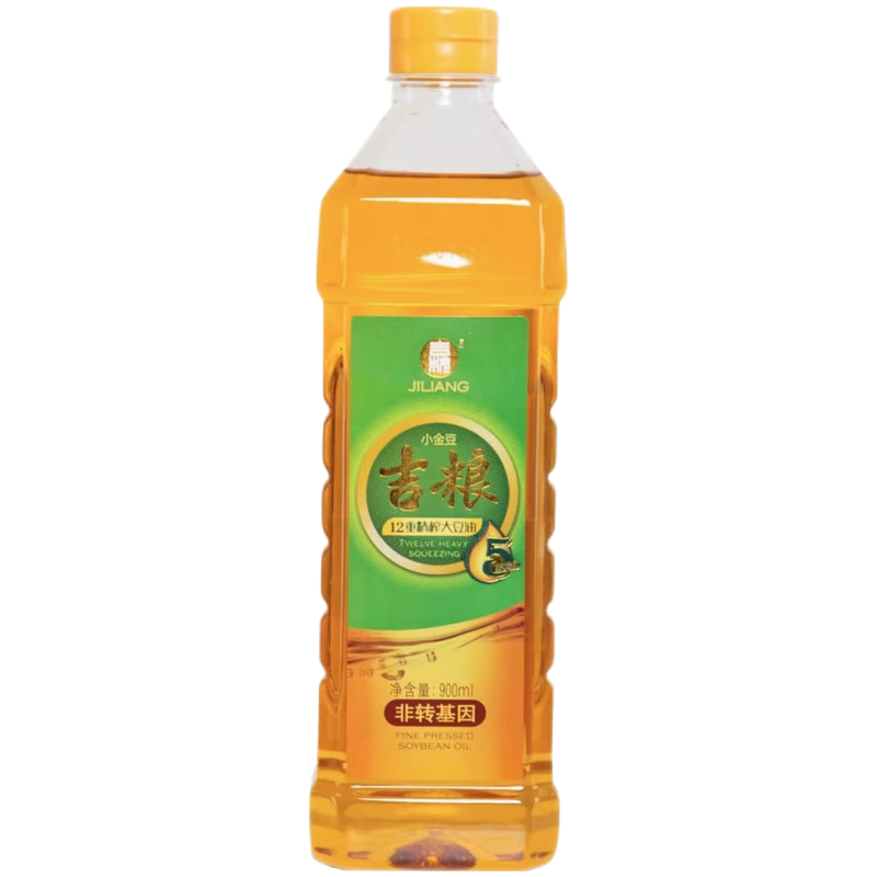 吉粮 精榨豆油组合 900ml*3瓶/组