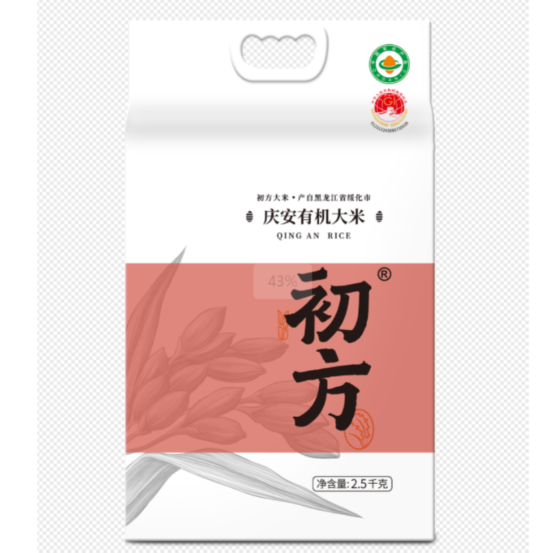 初方庆安有机大米2.5kg