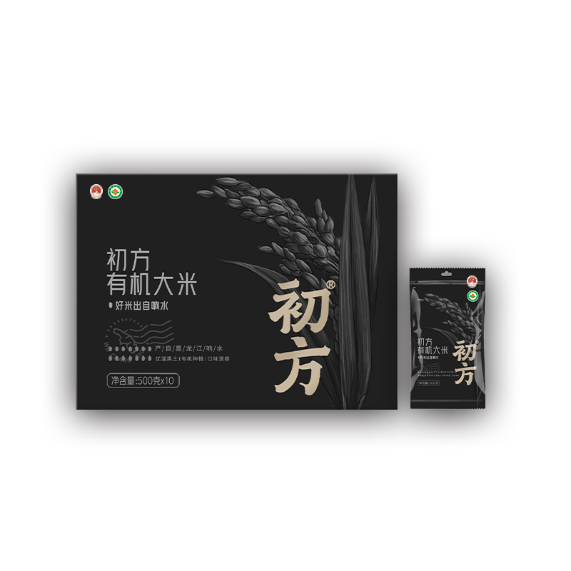 初方响水有机大米礼盒5kg