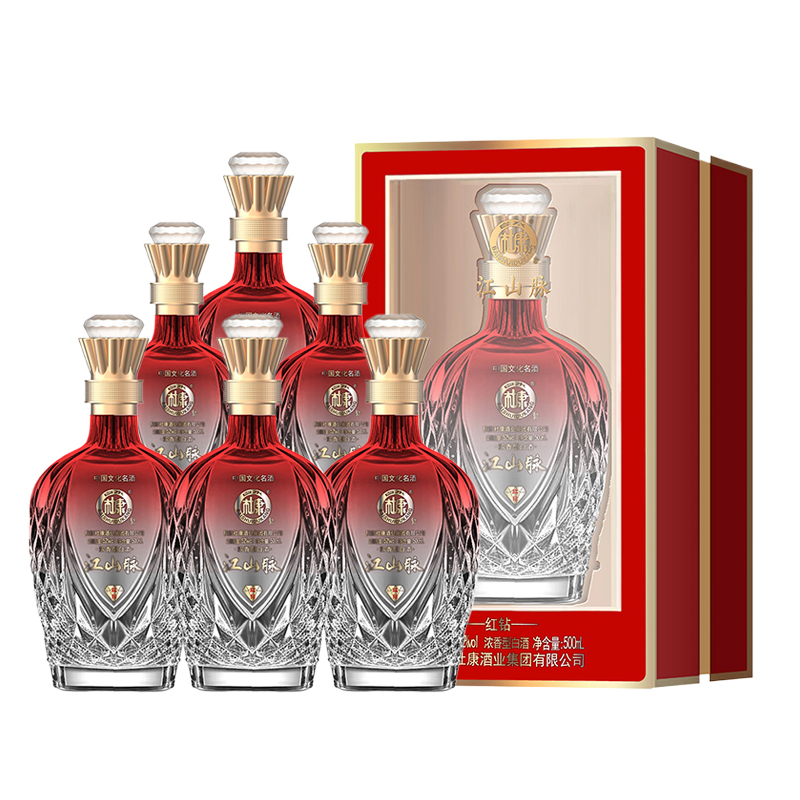 江山脉 杜康-红钻（渐变色）52度 500ml*6