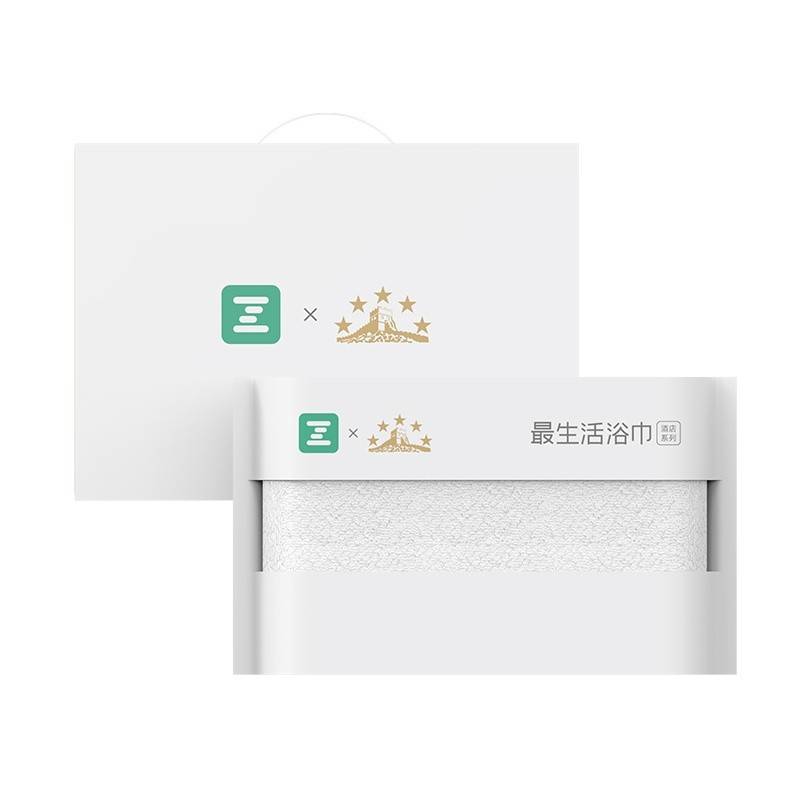 最生活 酒店系列浴巾1条（五星）A-1225白色