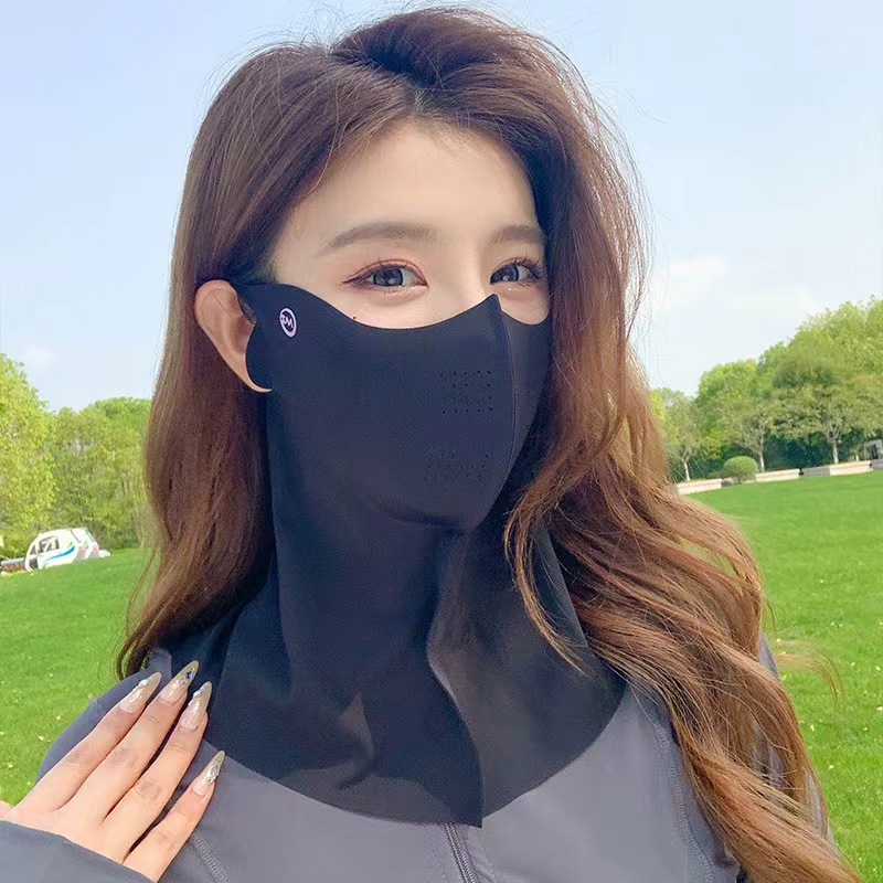 梓延严选 夏季新爆款护颈防晒无痕男女遮阳防紫外线口罩护眼角透气冰丝面罩