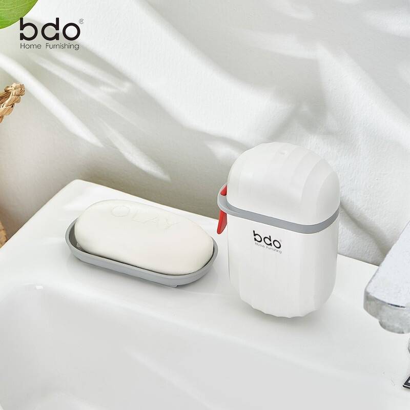 bdo旅行香皂盒密封沥水海浪纹旅行皂盒（提手款）BDO-6212