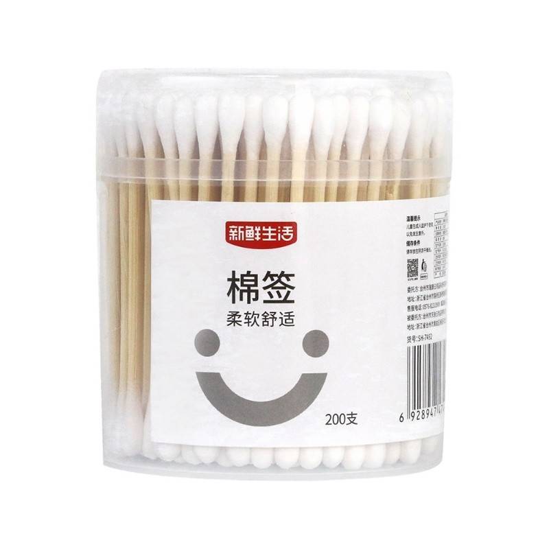 新鲜生活棉签（大圆形）*5桶SH-7492-5