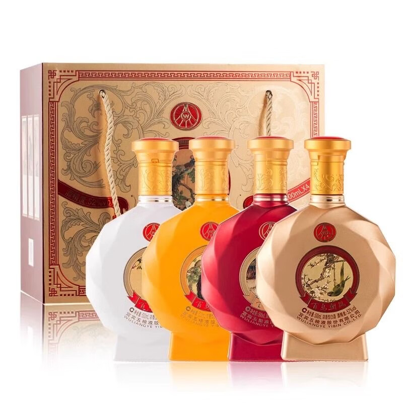 五粮液 百鸟朝凤 文化艺术精品52度500ml*4礼盒装原箱