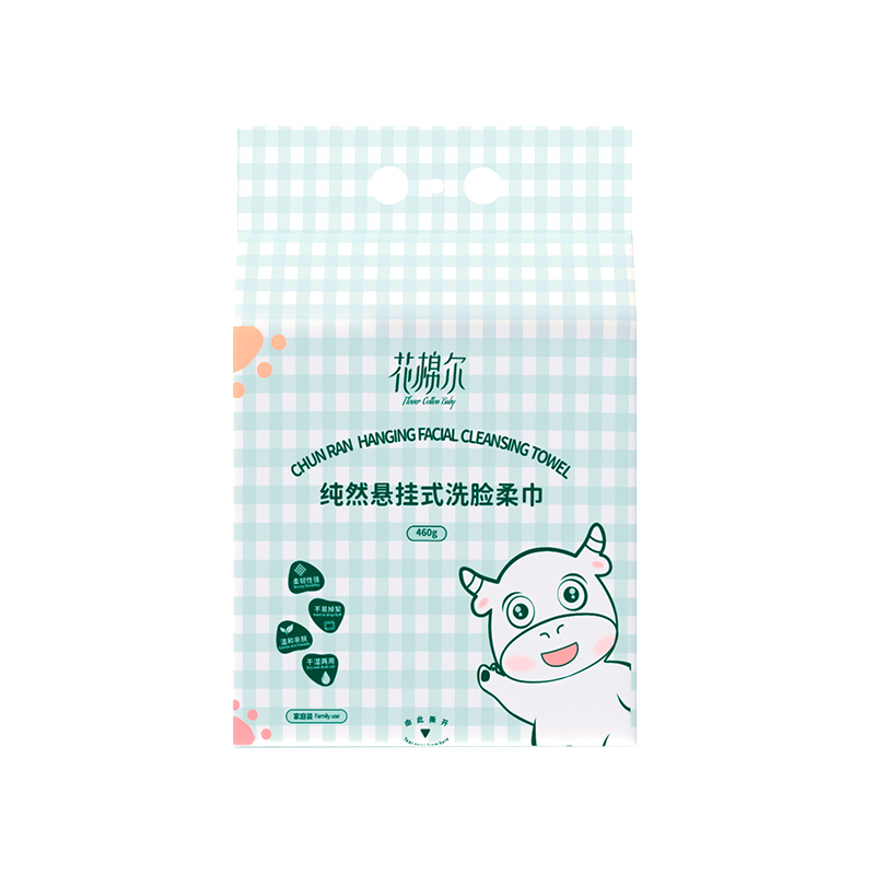 花棉尔线上悬挂式洗脸巾460g142抽 *4 提