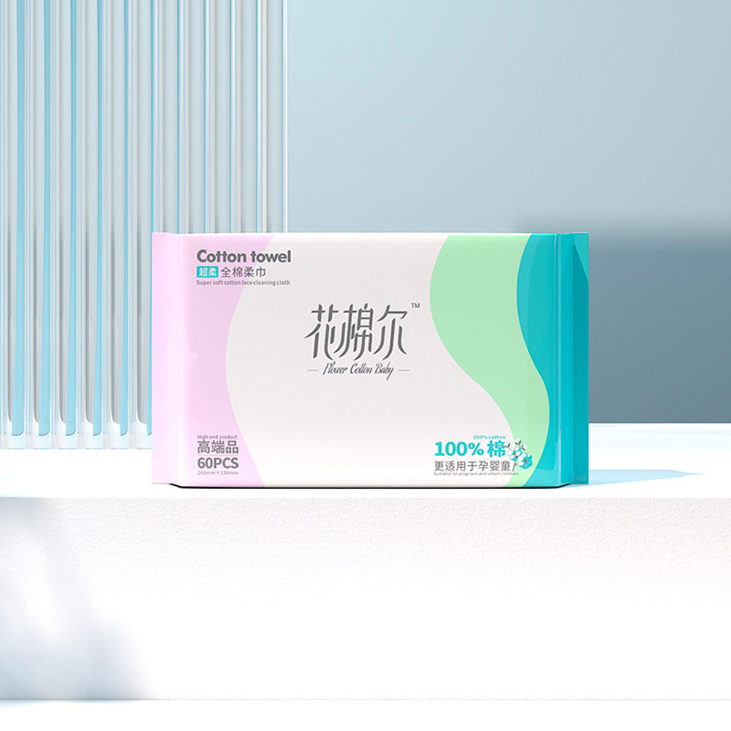 花棉尔超柔全棉柔巾60抽*6包