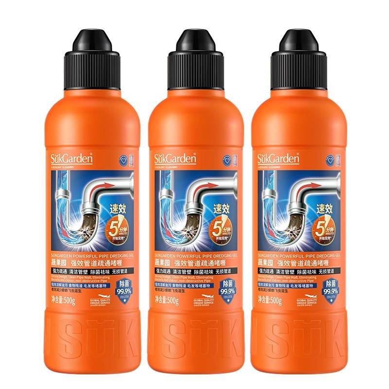 SukGarden蔬果园强效管道疏通啫喱-500g*3瓶【按控价销售】