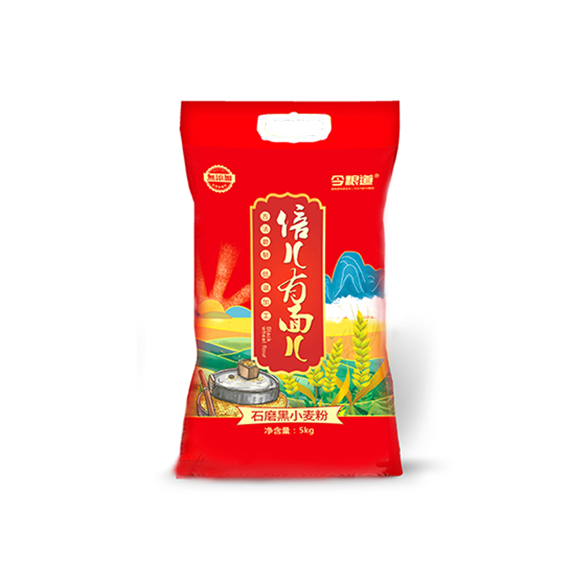 今粮道 石磨黑麦全麦粉5kg-JLD007