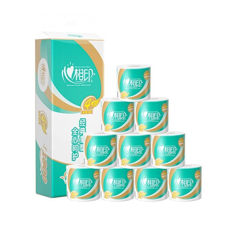 BT810 （单提）心相印180克10粒装四层卷筒卫生纸ZXADA01094