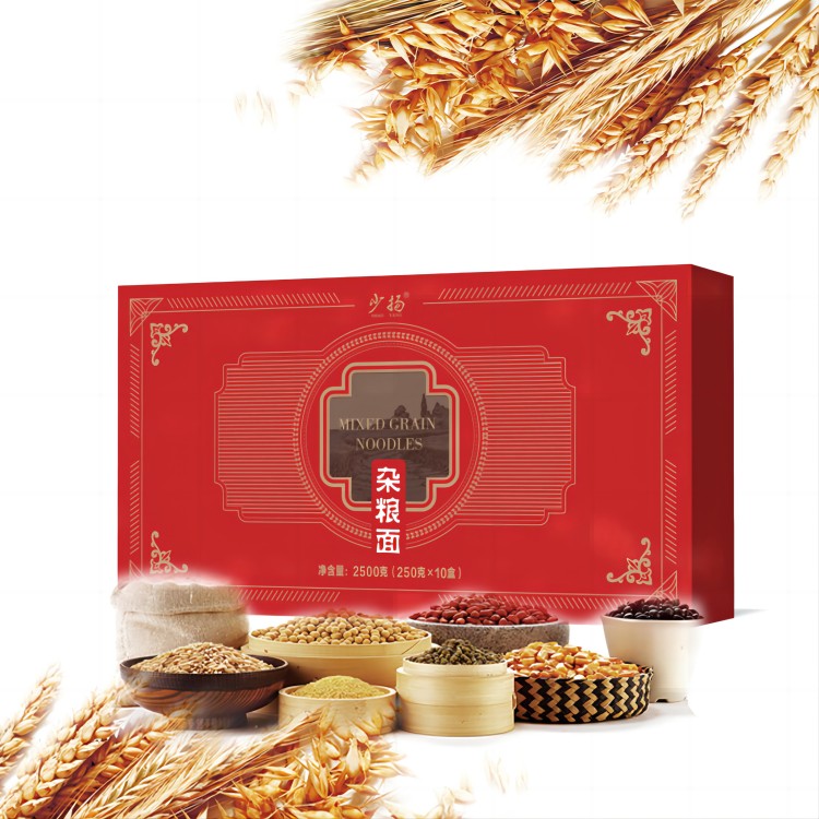 少扬臻品杂粮挂面黄豆面250g*2袋，高粱面250g*2袋，荞麦面250g*2袋，玉米面250g*2袋，绿豆面250g*2袋（2500克）
