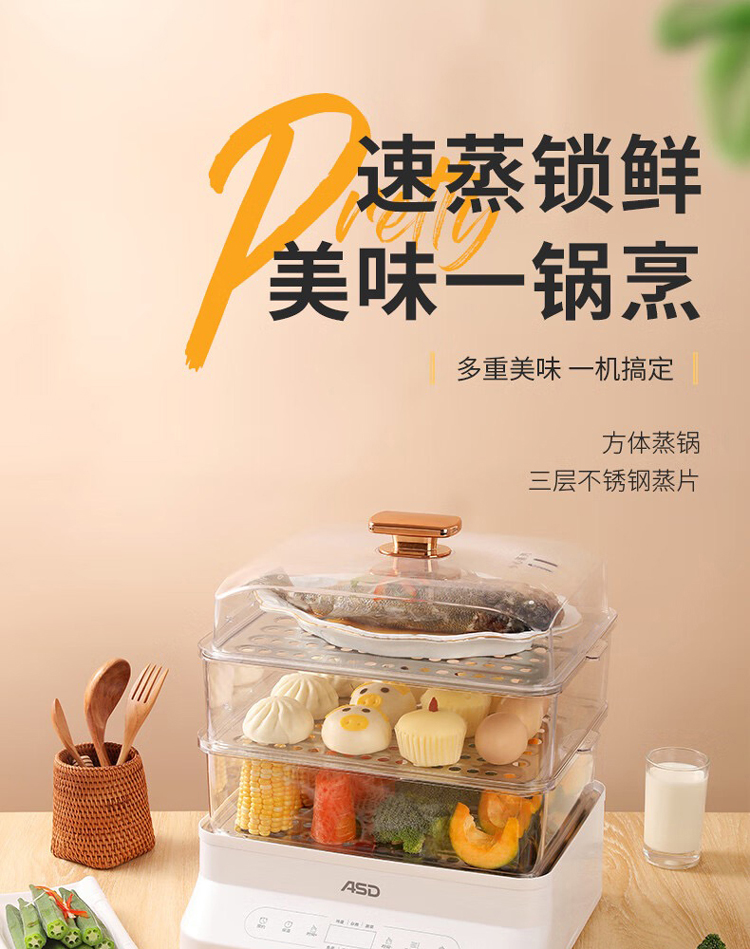 ASD爱仕达多功能电蒸锅 AZ-F36E403