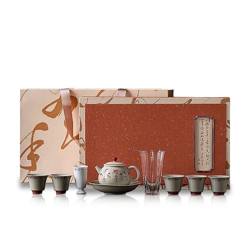 观涔 吃茶器品之淡然壶套组 茶具八件套